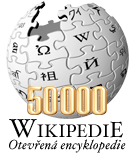 Jubileuszowe logo czeskiej Wikipedii