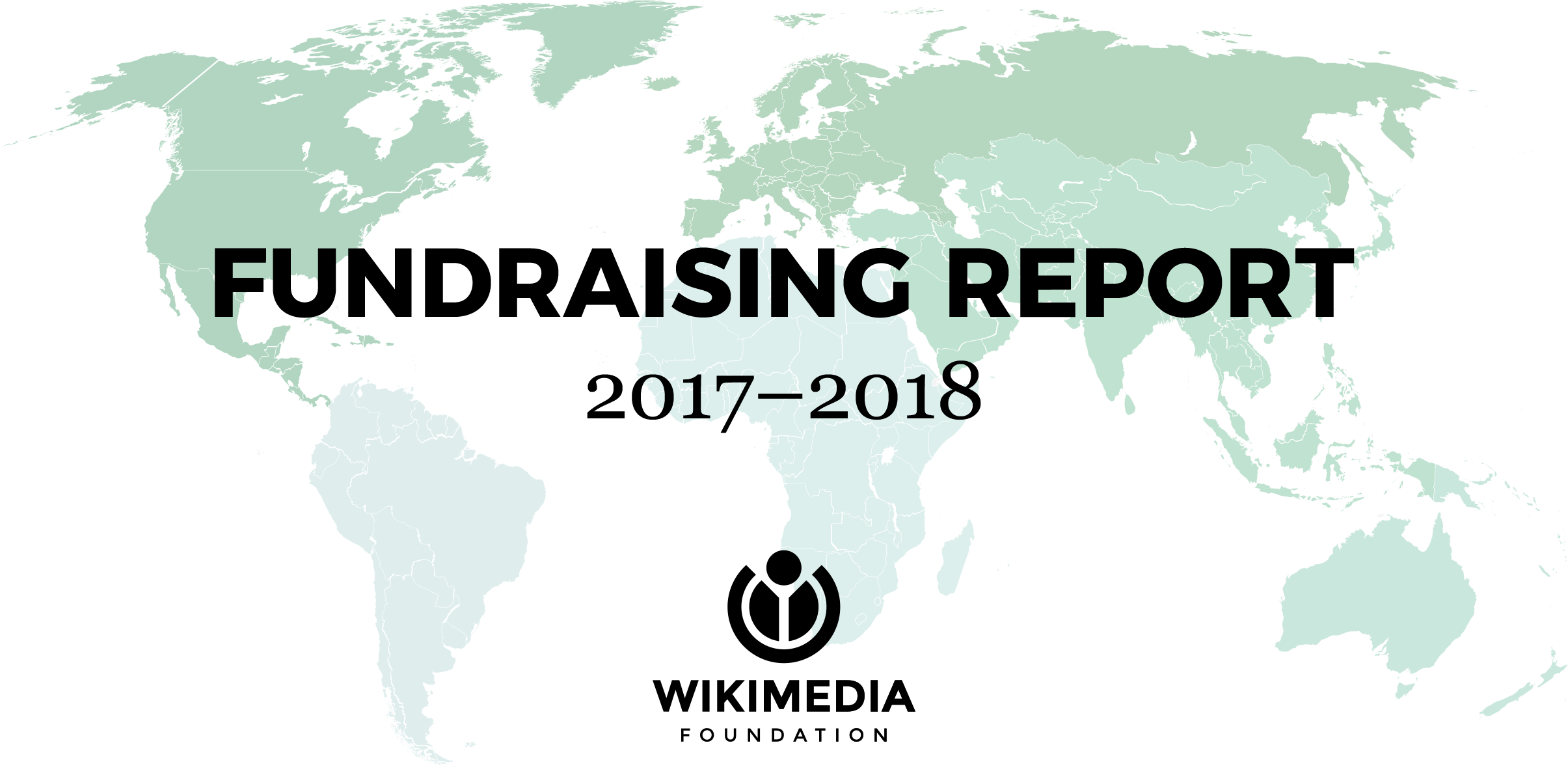 Map of the world for 2017–2018 Fundraising Report