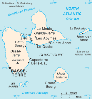 Guadeloupe térképe