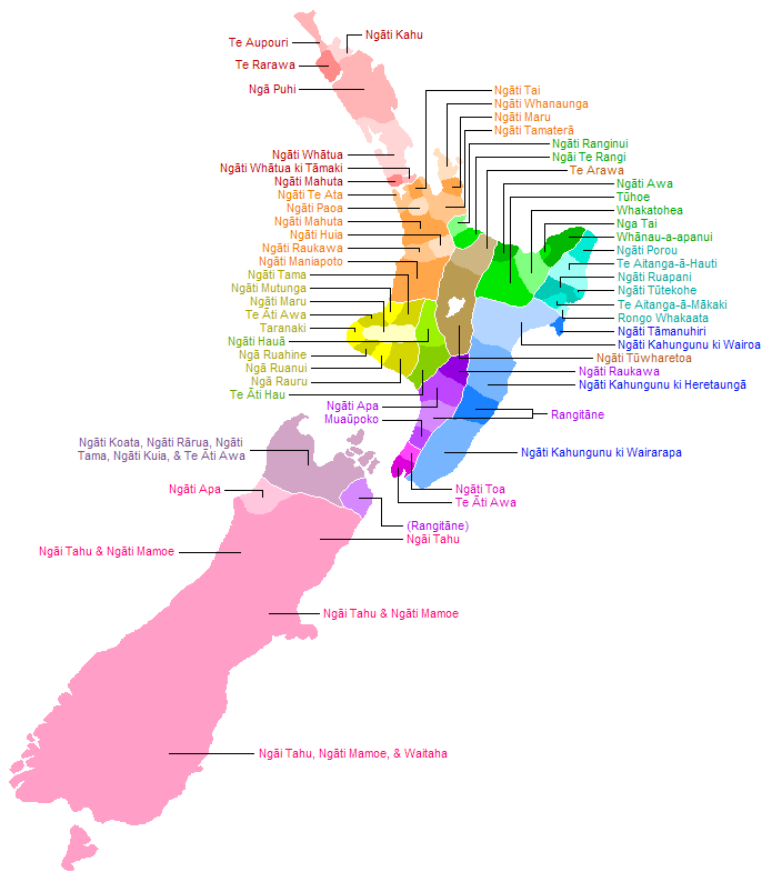 Tribal areas of New Zealand