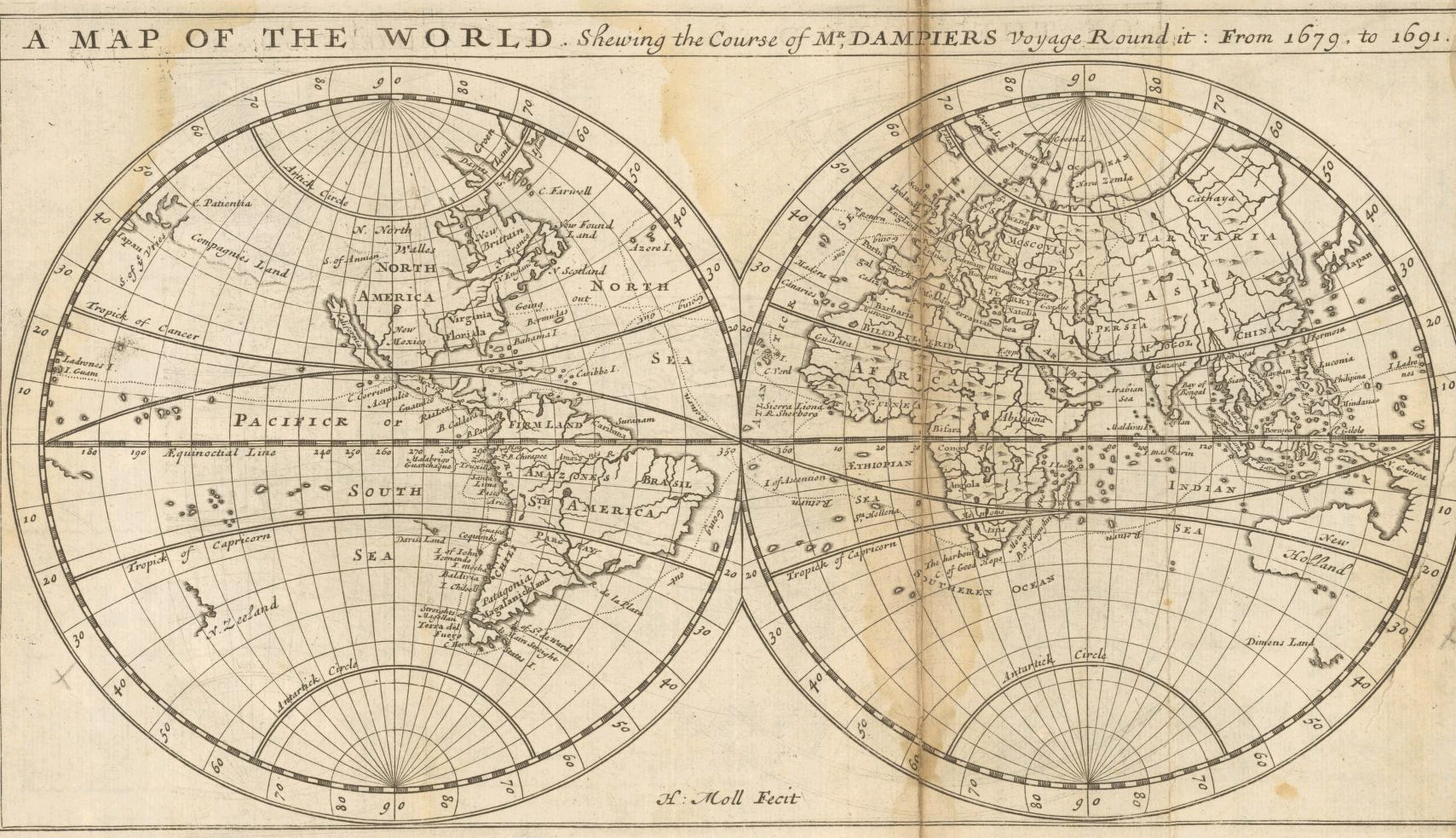 World Map Round