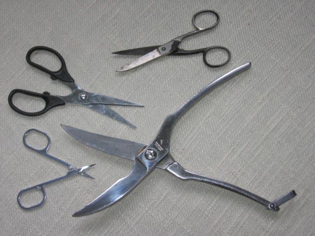 Four types of scissors