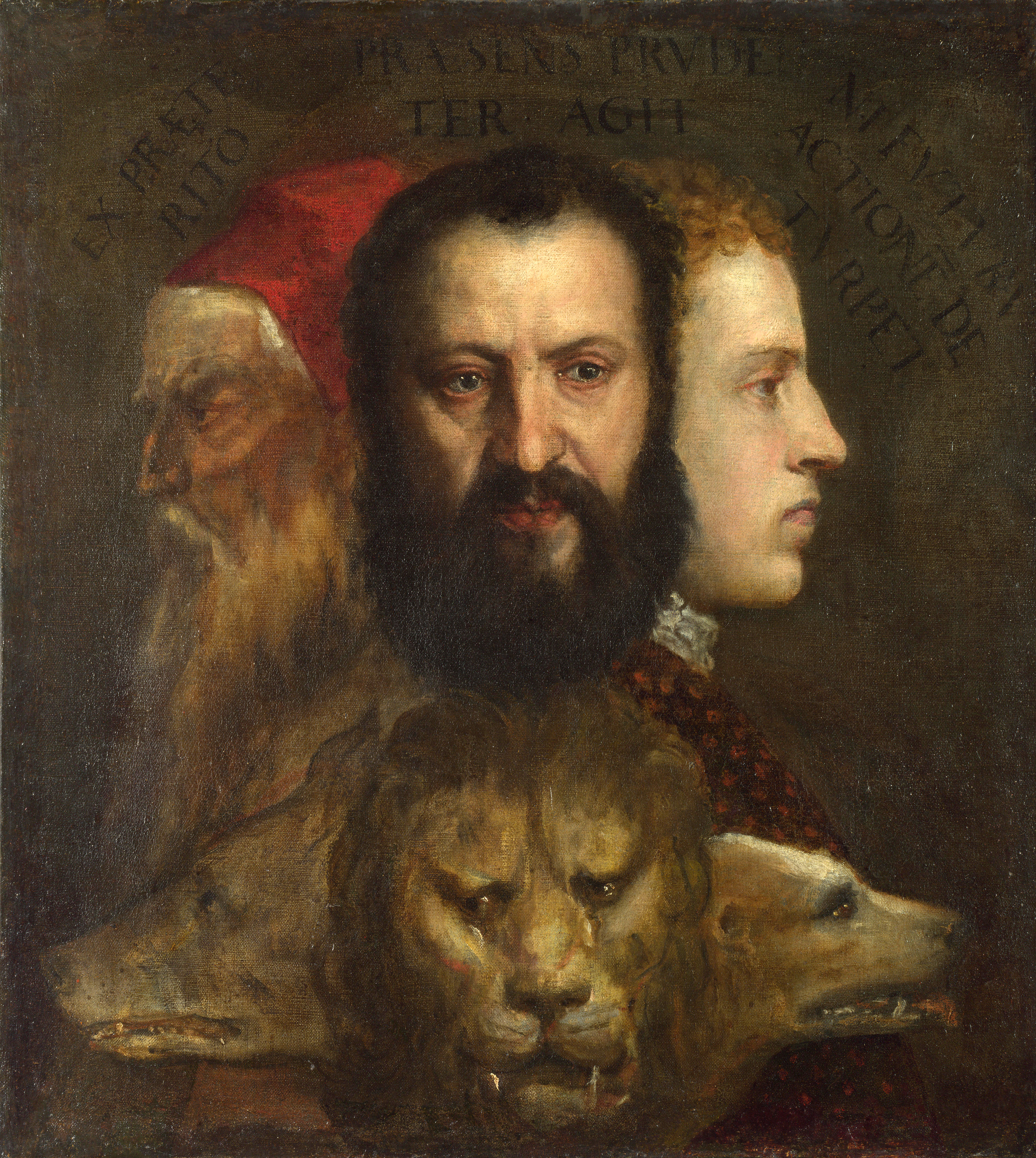Titian - Allegorie der Zeit - Der Januskopf der Zeit