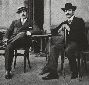 Français : Puccini et Toscanini vers 1900.