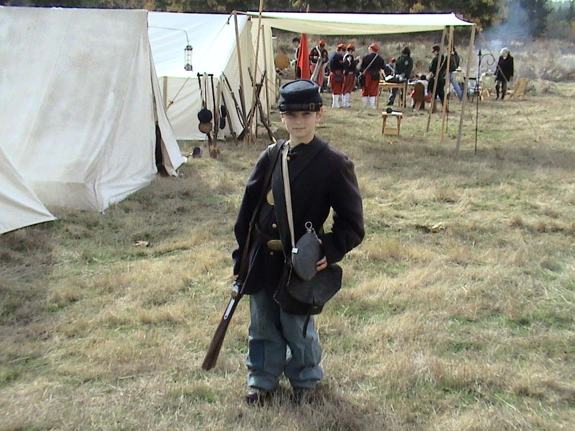 Young Civil War Reenactor, photo by D. Farr