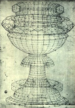 Paolo Uccello (1396-1475). Perspective Study of a Chalice, pen and ink on paper