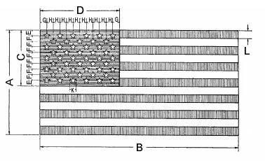 Diagram of the flag's design