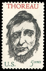 1967 U.S. postage stamp honoring Henry David T...