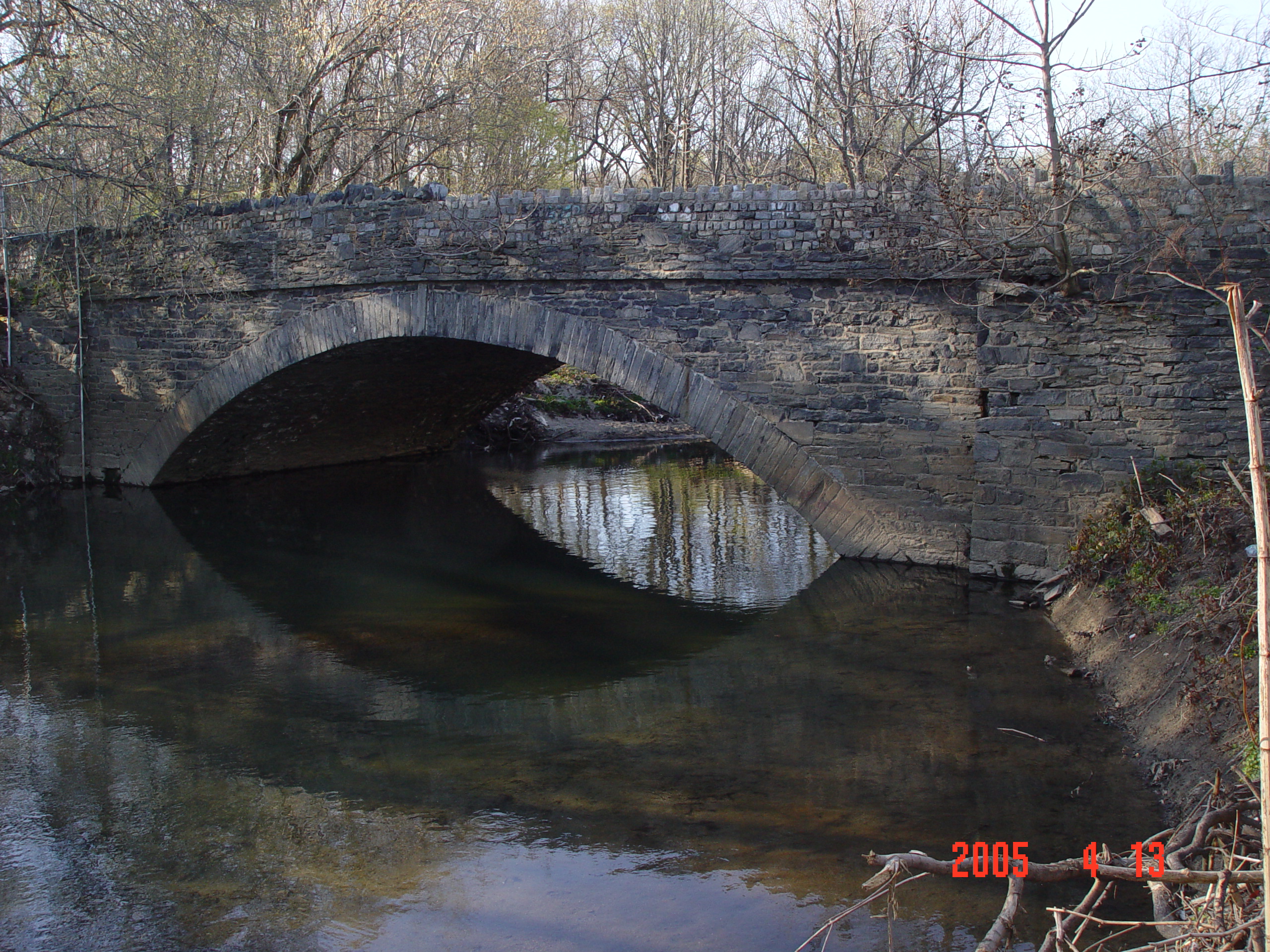 Fisher's Lane Stone Arch Bridge over Tacony Creek