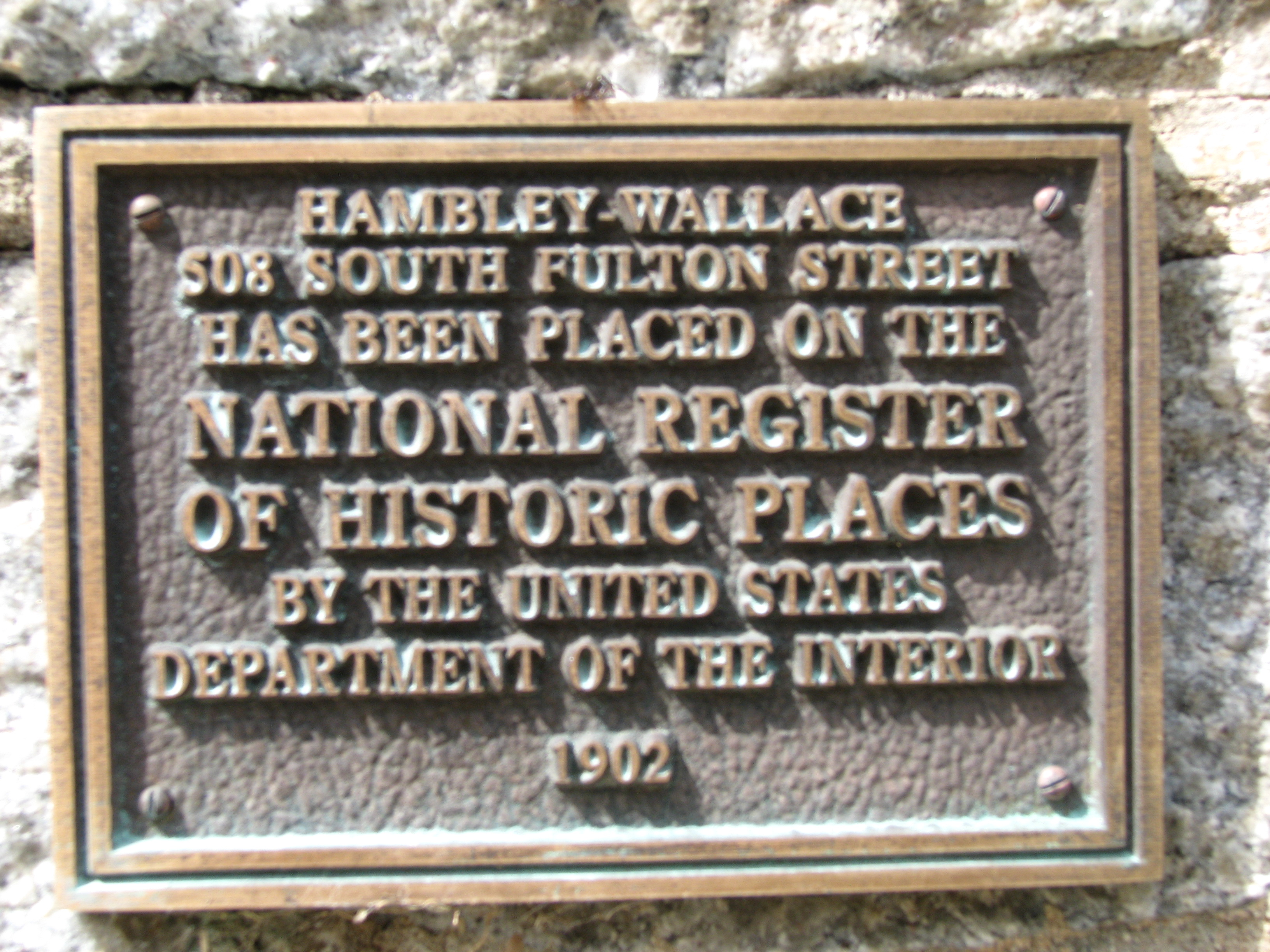 national register plaque