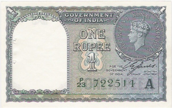File:KGVI rupee 1 note obverse.jpg