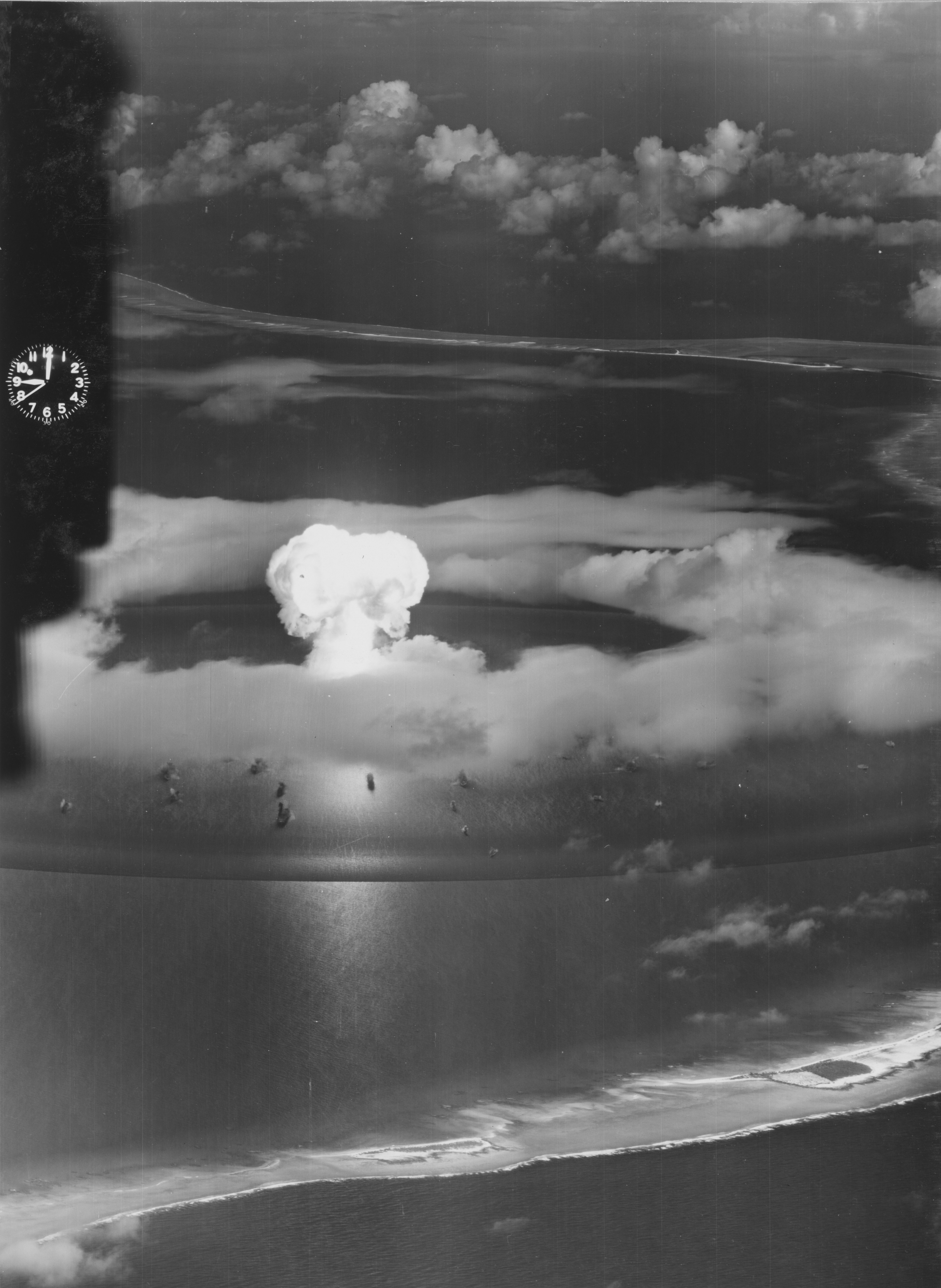 H-bomb test explosion on bikini