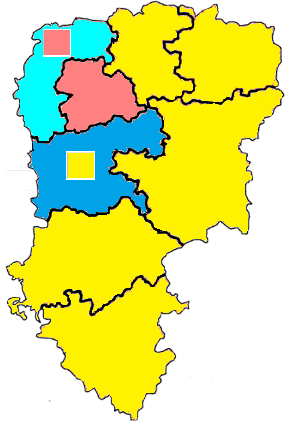 Nuance politique des candidats arrivés en tête dans chaque circonscription au 1er tour dans l'Aisne avec celle des candidats se maintenant au second tour.