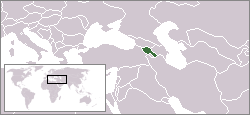 Lokasie van Armenië