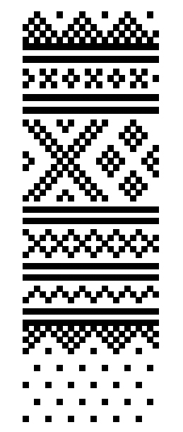 English: Pattern of traditional Norwegian Sete...