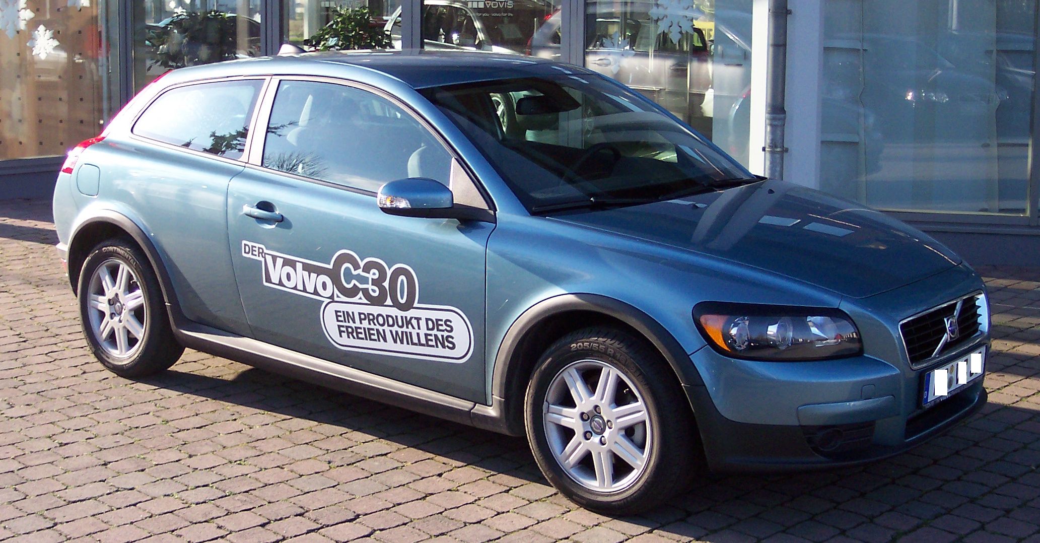 Blue Volvo C30