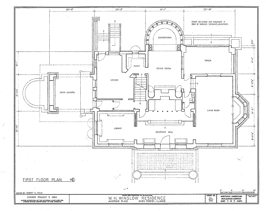 Winslow House Floor Plan