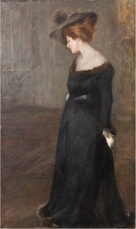 191. Emilio Gola, Ritratto di signora, 1903