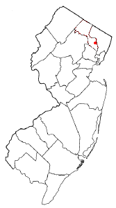 Poloha mesta v rámci New Jersey a v rámci Passaic county