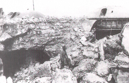 dělové věže 3 a 4 po rakousko-uherské jarní ofenzívě 1916