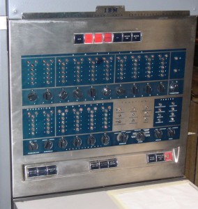 IBM 650 front panel. Value is 05-01234 Bits