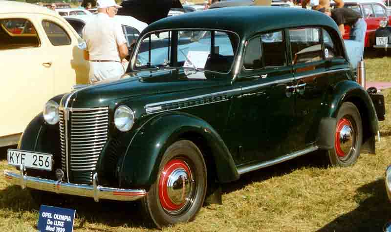  Opel Olympia De Luxe 15Liter 4Door Sedan 1939