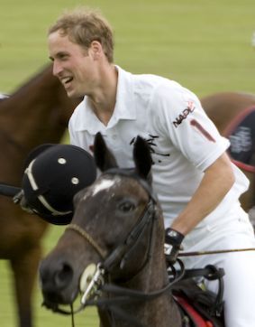 Prince William at a Polo match in Sandhurst, J...