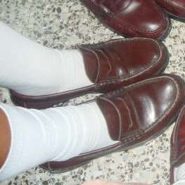 English: School socks.