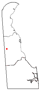 Location of Hartly, Delaware