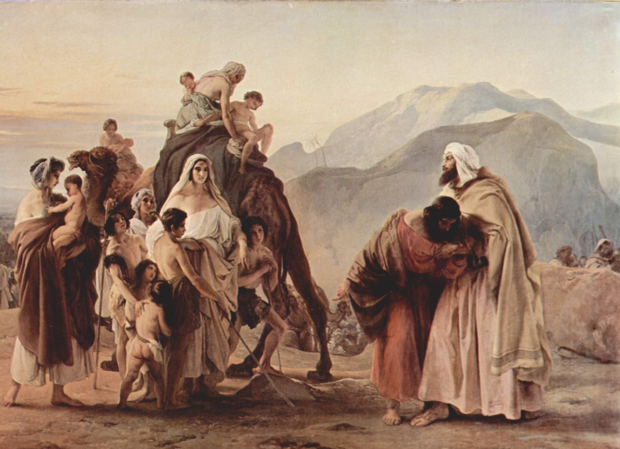 The Reunion of Jacob and Esau (1844 painting b...