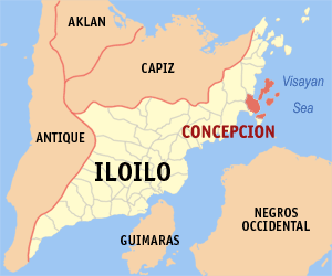 Mapa han Iloilo nga nagpapakita kon hain nahamumutangan an Concepcion