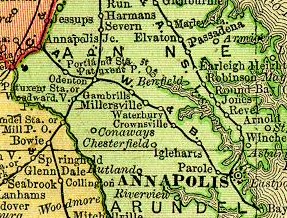 Annapolis and Elk Ridge Railroad on 1895 map.jpg