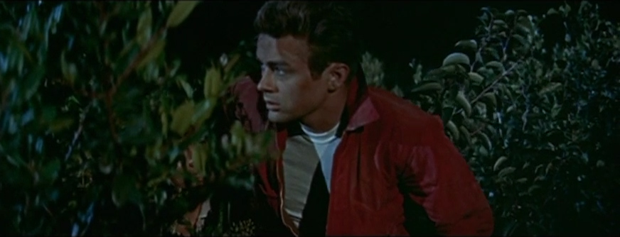 Dean in the trailer for the film Rebel Without a Cause