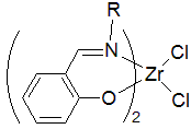 Early examples of postmetallocene catalysts included Schiff base ligands.