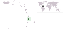 Location of செயிண்ட். லூசியாவின்