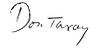 signature de Don Taxay