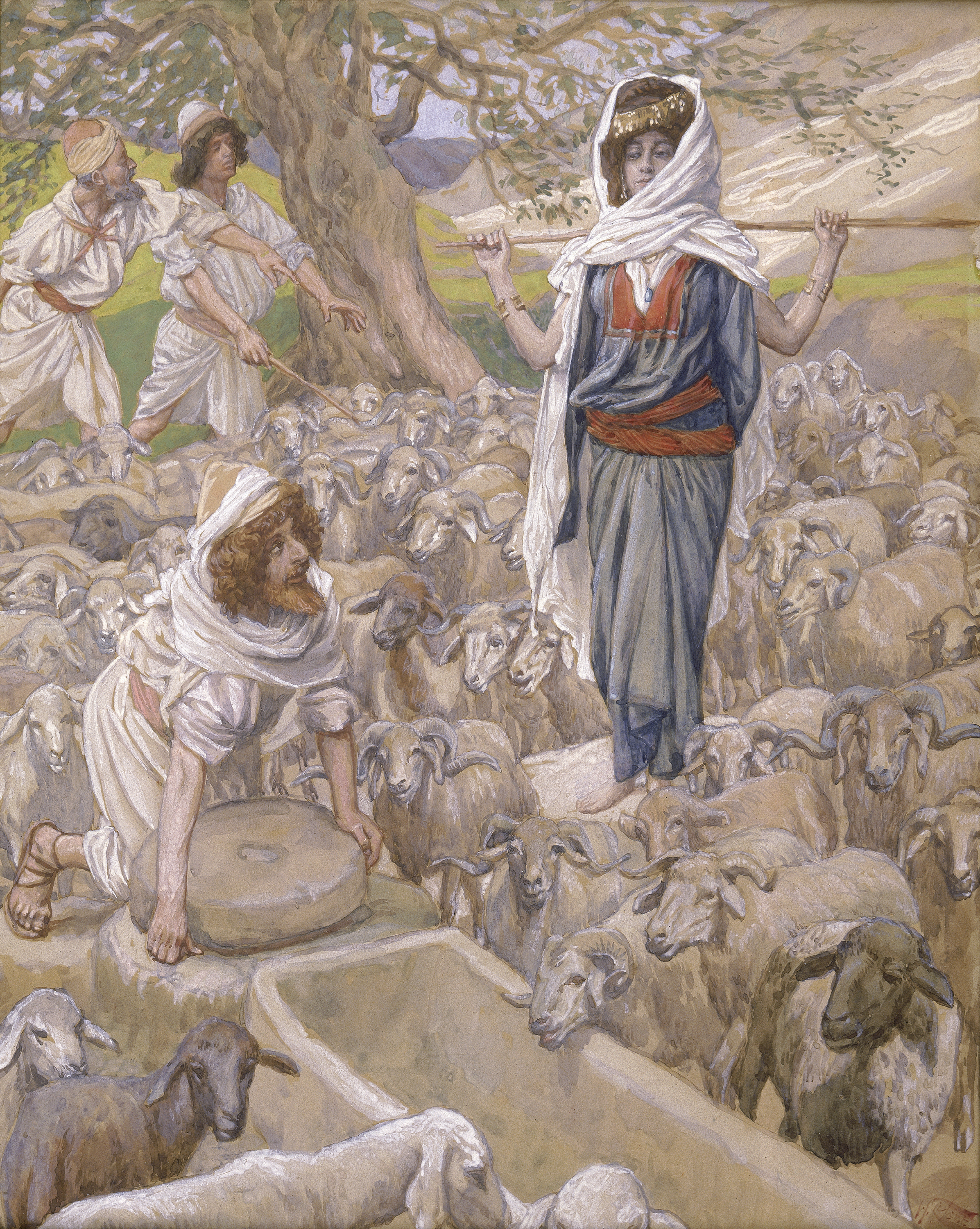 File:Tissot Jacob and Rachel at the Well.jpg