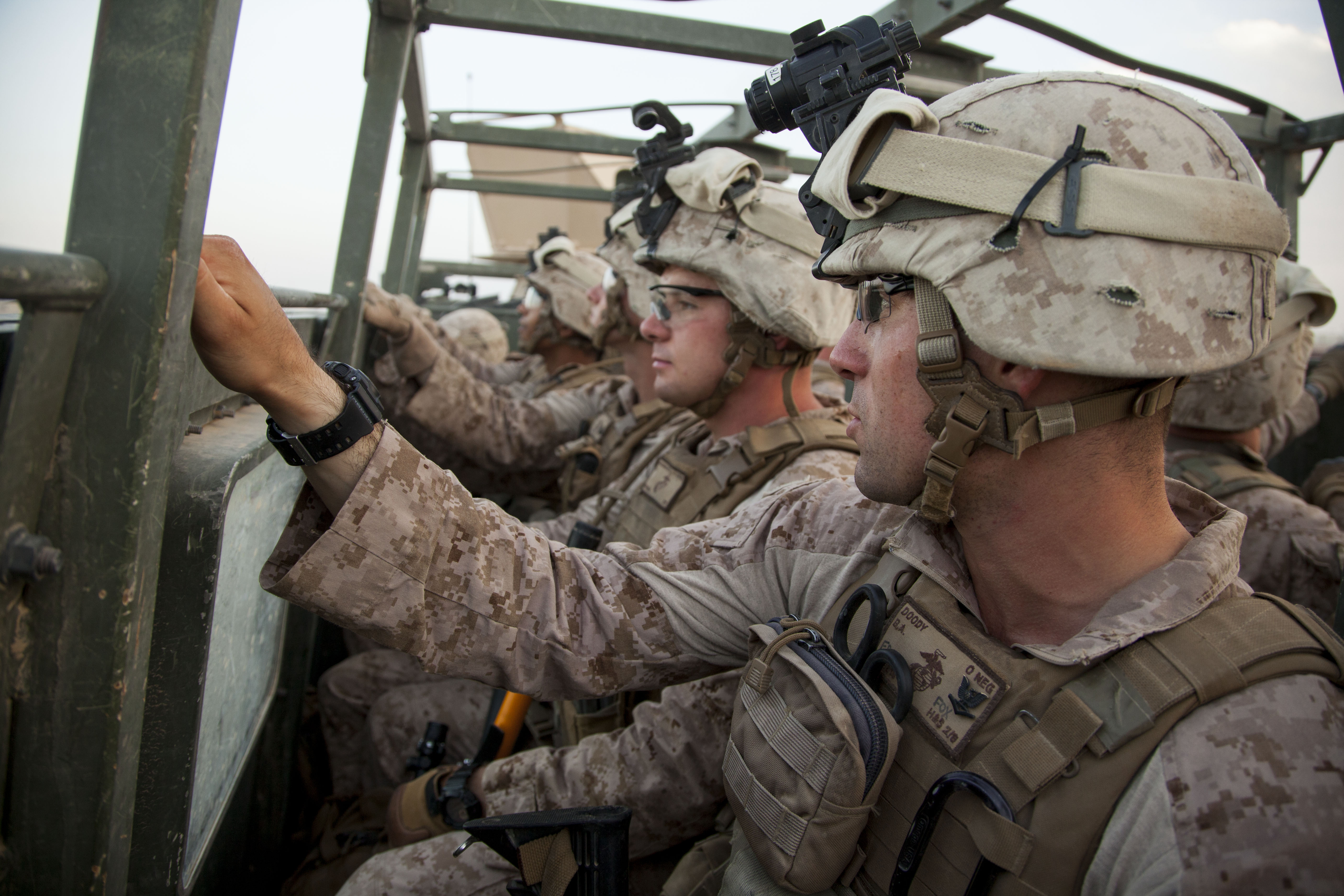 FileU.S. Navy Hospital Corpsman 3rd Class Bryan Doody, right, assigned