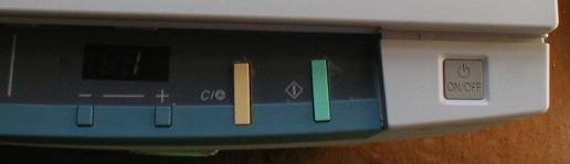 Usability photocopier button