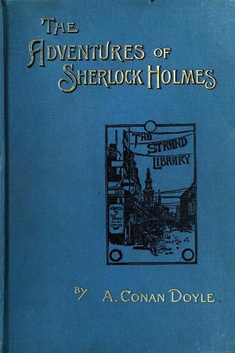 Cover of The Adventures of Sherlock Holmes, First edition (Wikimedia Commons)
