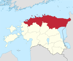 Estonia settentrionale - Localizzazione