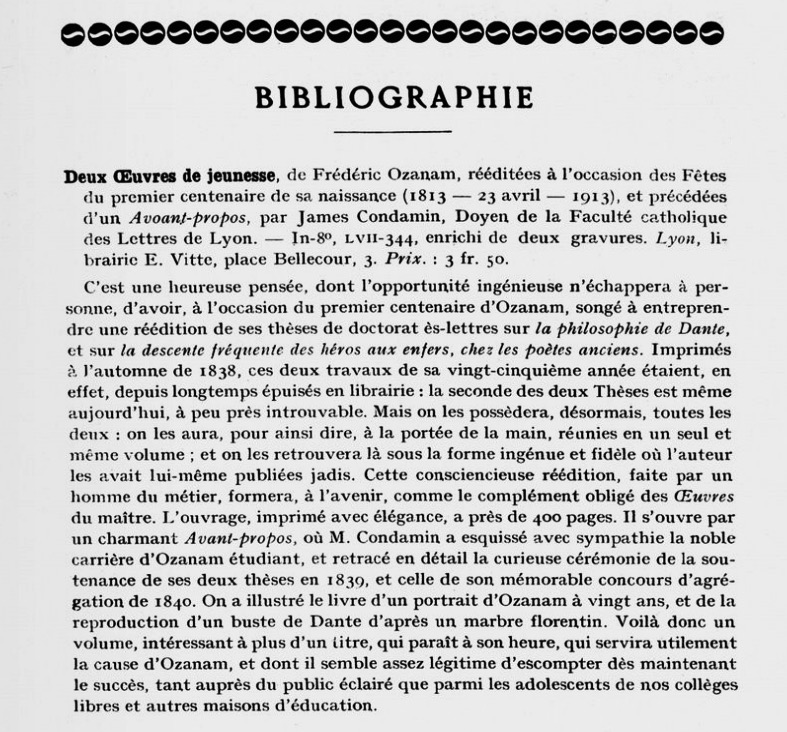 Semaine religieuse du diocèse de Lyon 23 mai 1913