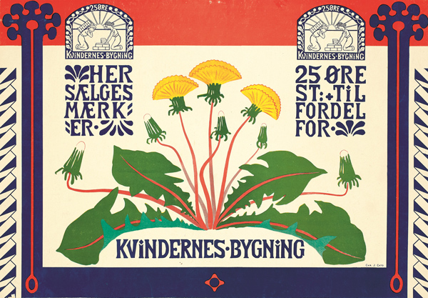 Plakat til fordel for opførelsen af Kvindernes Bygning, 1896