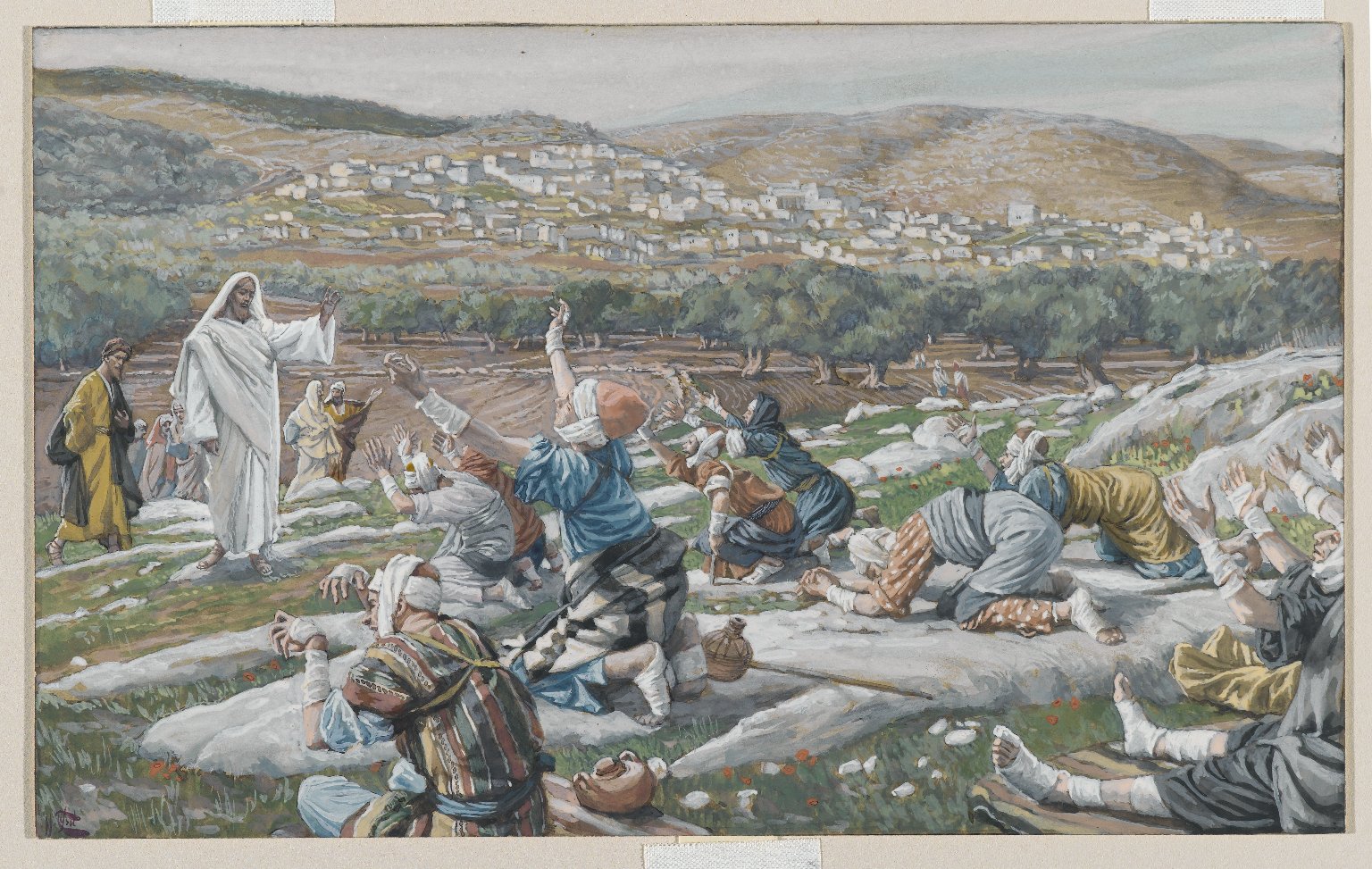 Brooklyn Museum - The Healing of Ten Lepers (Guérison de dix lépreux) - James Tissot - overall