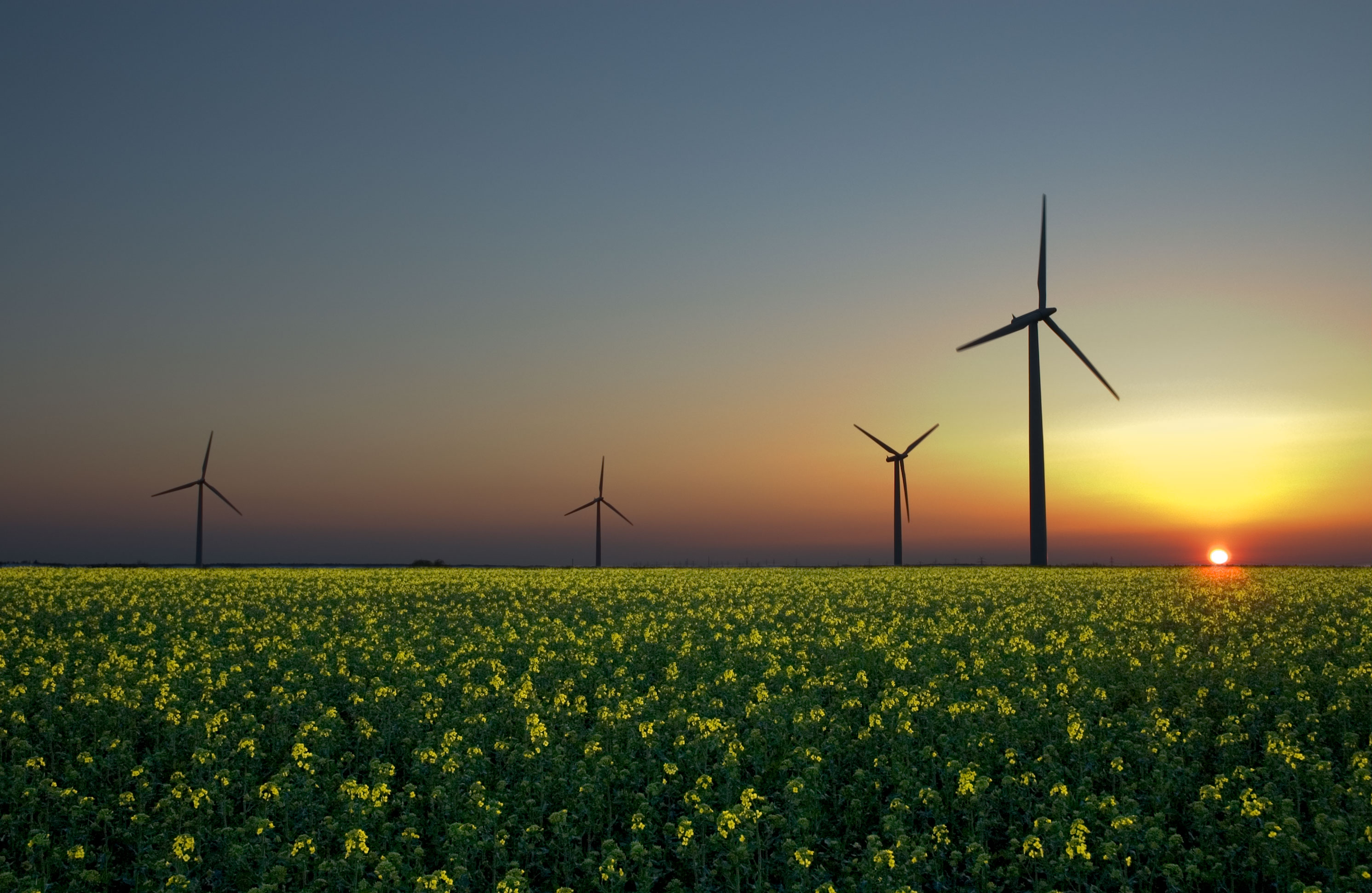 Three energy sources. Photo courtesy of the Wikimedia Commons, wikipedia.org