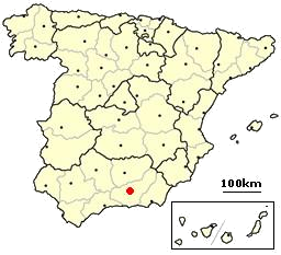 Granada location map