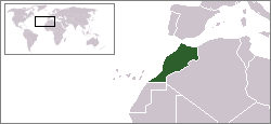 Kart over المملكة المغربية Al-Mamlakatu l-MaġribiyahTageldit n l-Maɣrib