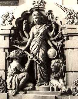 According to legend, goddess Bhavani gave a di...