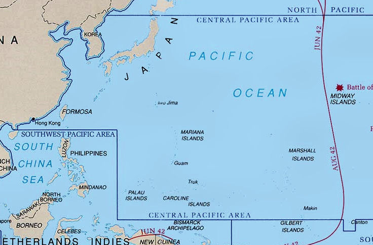 map wwii pacific