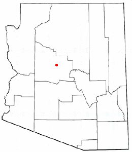 Adapted from Wikipedia's AZ county maps by Catbar.